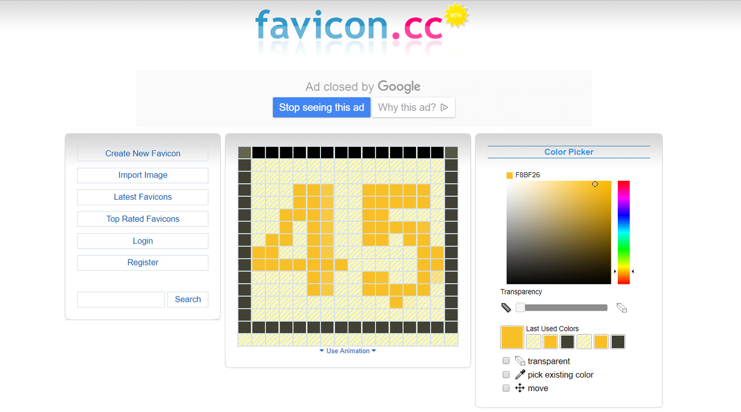 how to make a favicon in fireworks