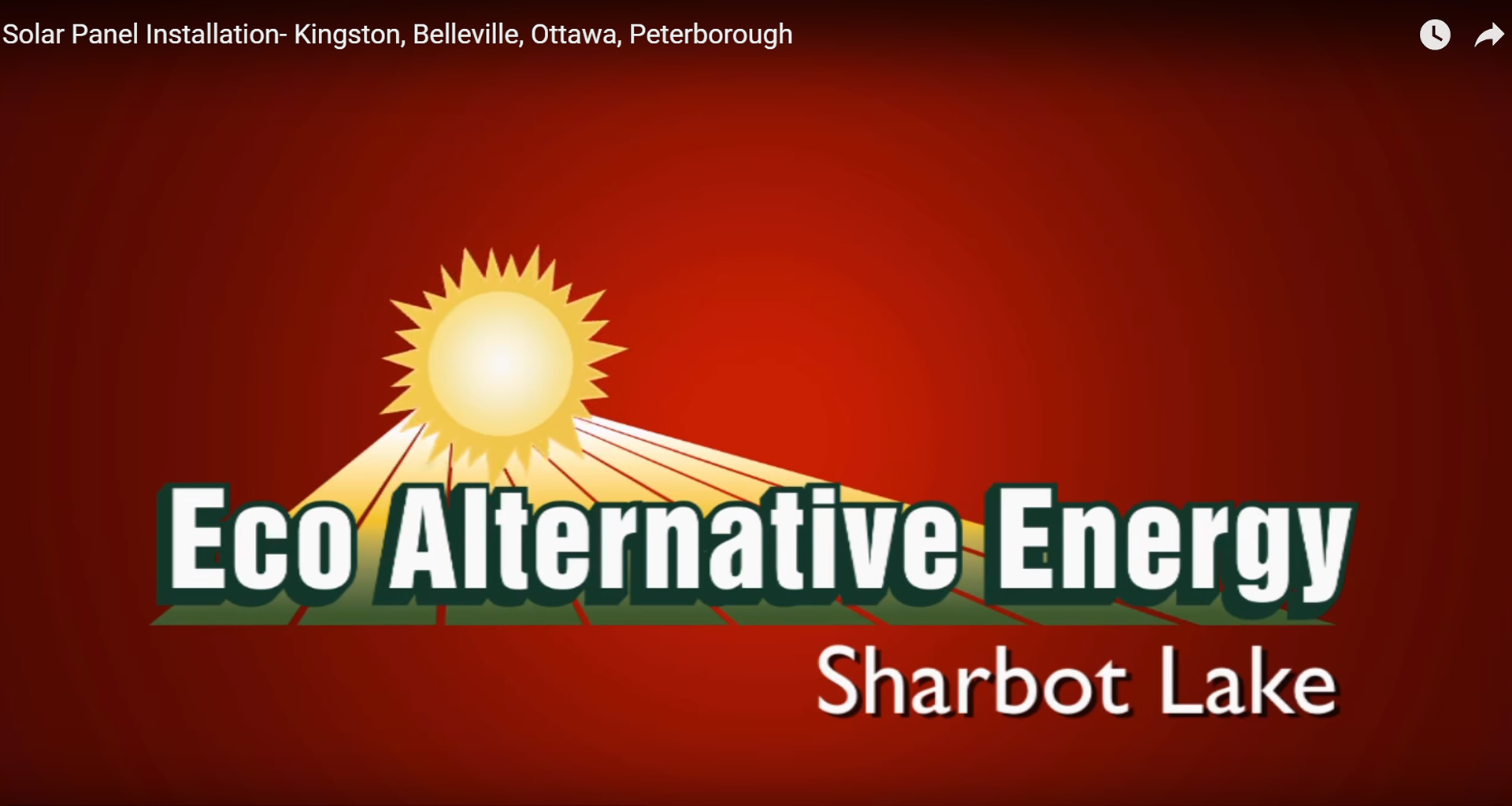 Eco Alternative Energy - Sharbot Lake