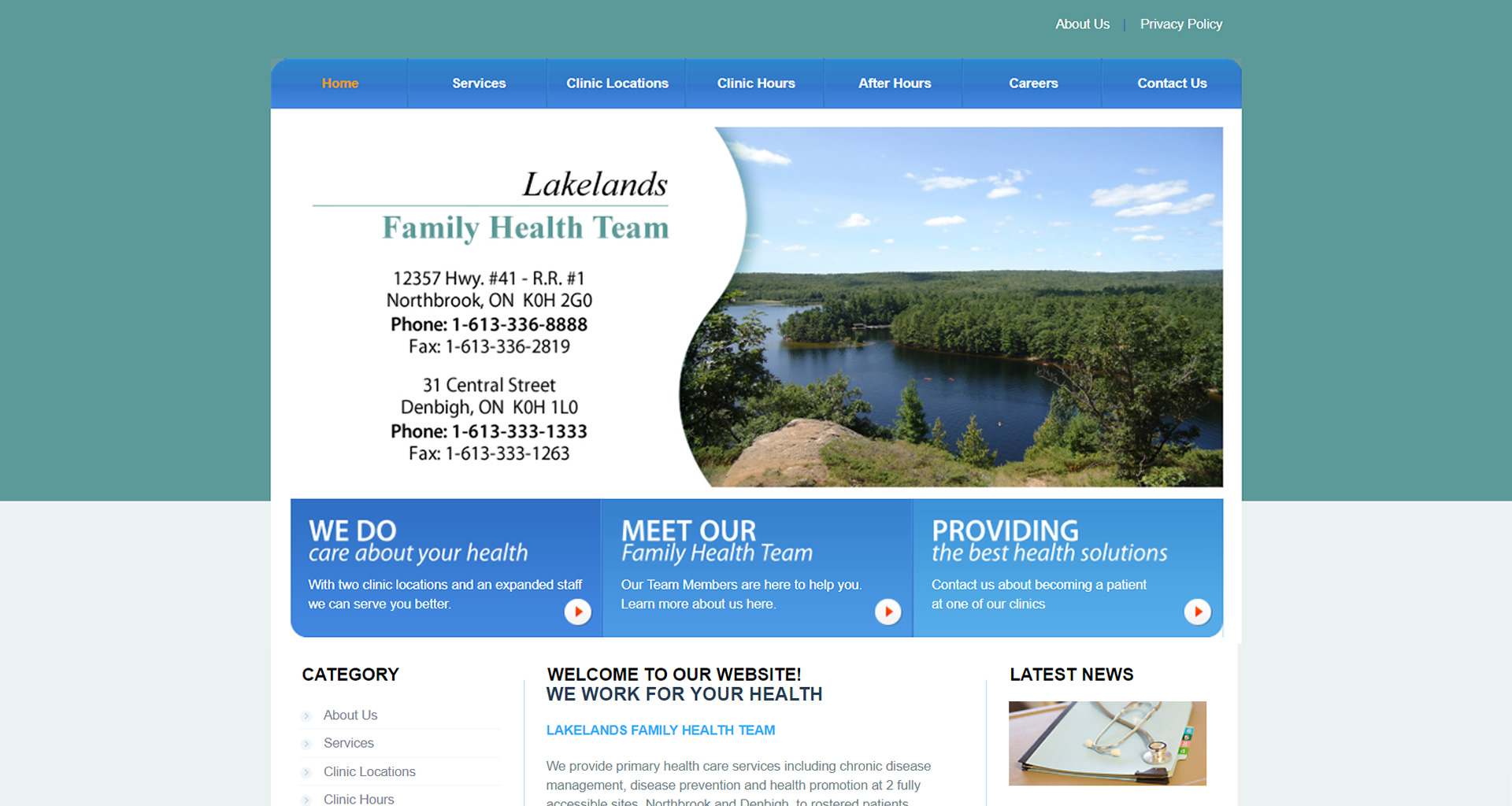 Lakelands Family Health Team Website